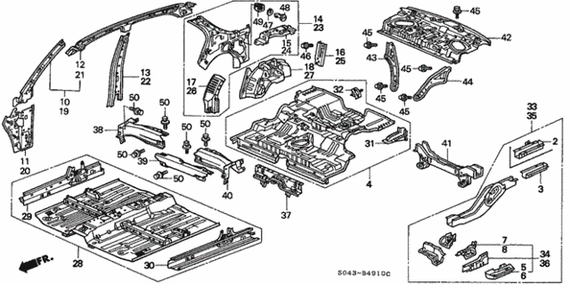 Inner Panel for 1997 Honda Civic #0