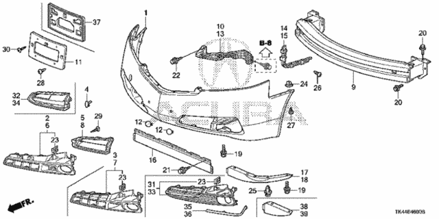 Front Bumper for 2011 Acura TL #0