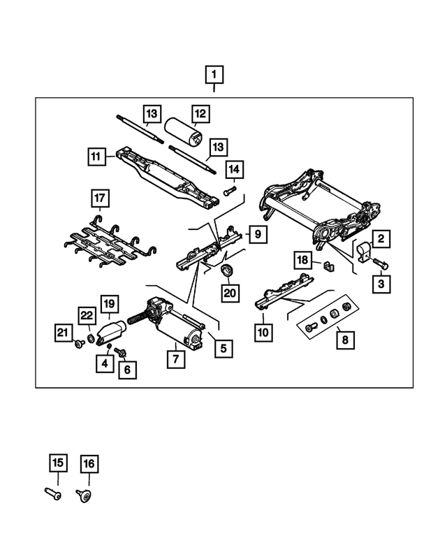 68449888AA - Interior Trim: Front Seat Cushion Frame for Mopar Image