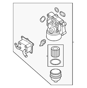 263002MHA5 - : Oil Filter Housing for Hyundai Image