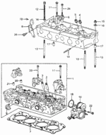 12010PA0010 - : Cylinder Head Assembly for Honda Image
