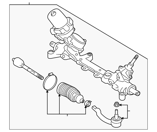 2019-2025 Nissan Altima Rack And Pinion Assembly 49001-6CA5B | OEM