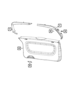 5NE82MS7AA - Interior Trim: Liftgate Trim Panel, Left for Mopar Image