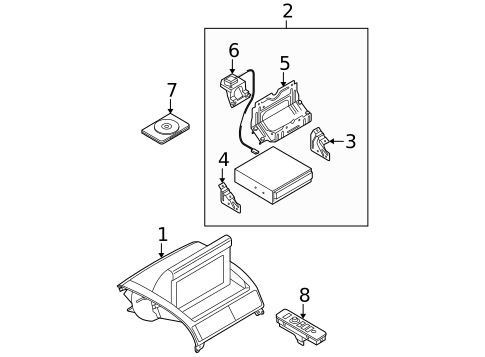 Navigation System Components for 2004 Mazda 3 #0