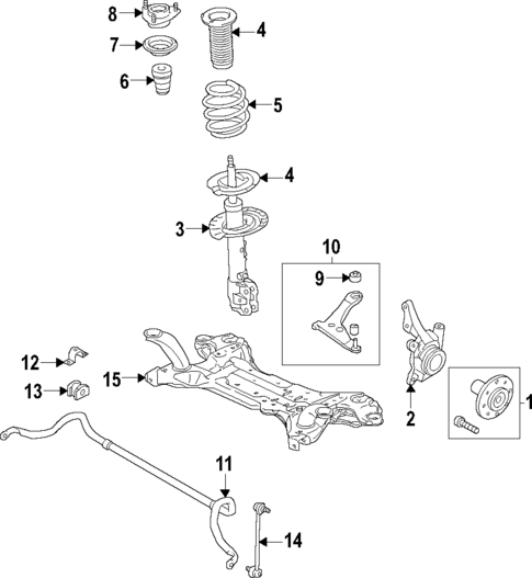 Front Suspension for 2022 Mitsubishi Eclipse Cross #0