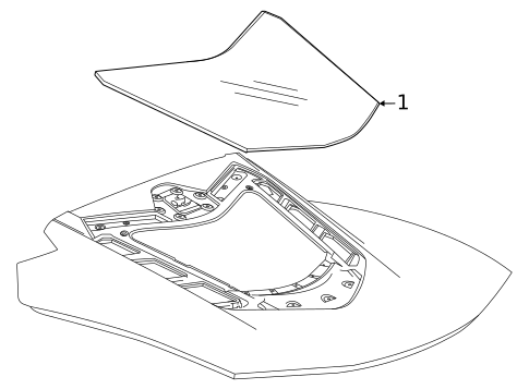 Glass for 2025 Chevrolet Corvette #0