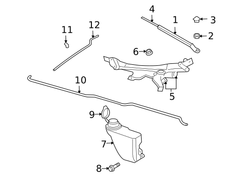Wiper & Washer Components for 2009 Dodge Viper #0