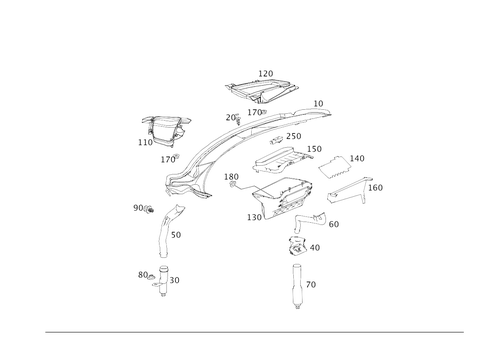 Water Baffle with Intake Shell for 2020 Mercedes-Benz AMG GT R #0