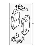 58101GGA00 - Brakes: Brake Pads for Kia Image