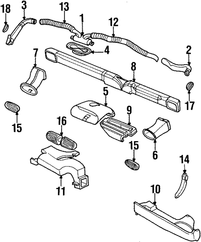 KL93RC8 - Body: Dashboard Air Vent Trim for Mopar Image