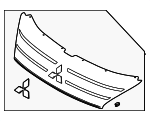 62310W230P - Body: Grille Assembly for Mitsubishi Image