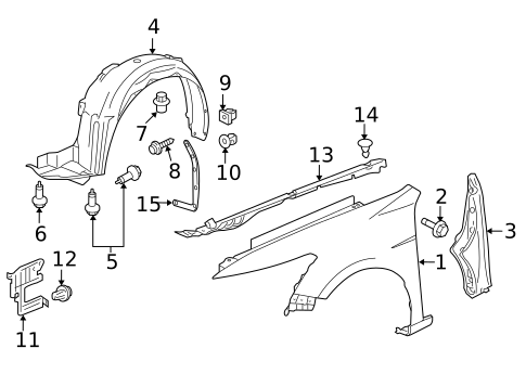 Fender & Components for 2010 Acura ZDX #0