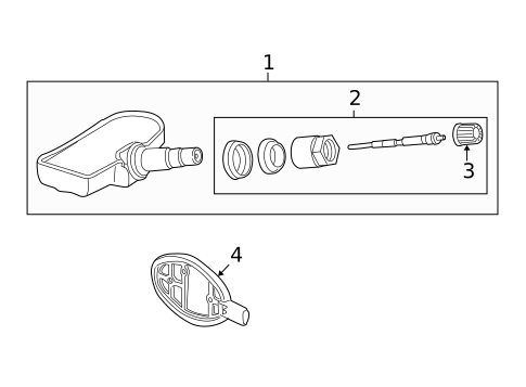 Tire Pressure Monitor Components for 2009 Land Rover LR2 #0