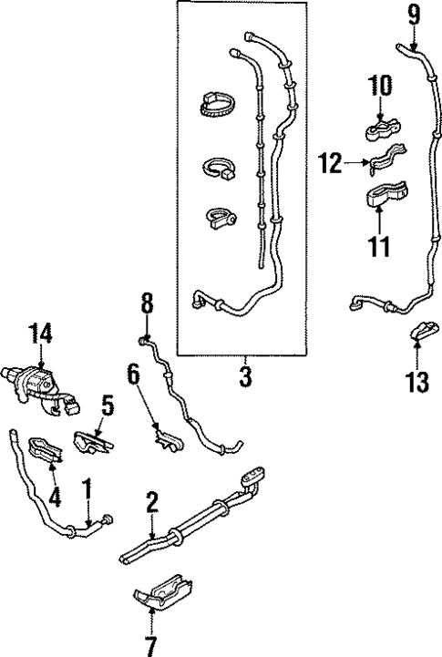 Rear AC Lines for 1995 Honda Odyssey #0