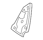 41217060589 - Body: Baffle Plate for BMW: 530xi, 535i xDrive, 535xi Image