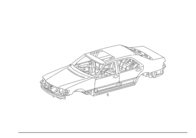 1406005105 - Shell, Grommet: Body Shell for Mercedes-Benz: 400SEL, 500SEL Image image
