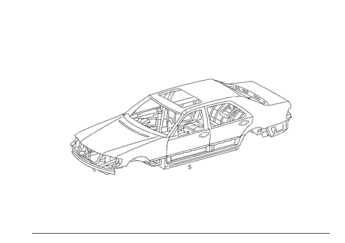 Body Shell for 1993 Mercedes-Benz 400SEL #0