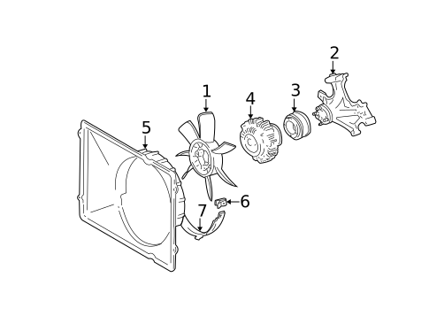 Cooling Fan for 2006 Toyota Tundra #0