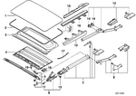 54128169710 - Sliding Roof / Folding Top: Circul.Sliding/Lifting Roof Cover Gasket for BMW Image