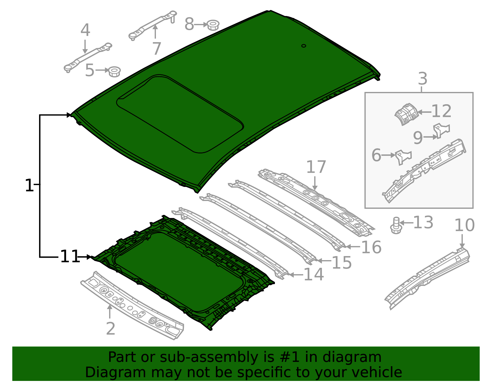 まるページ 2017-2025 Mazda CX-5 Roof Panel KBYA-70-600 | OEM Parts Online