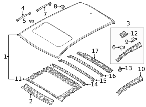 Roof & Components for 2018 Mazda CX-5 #0
