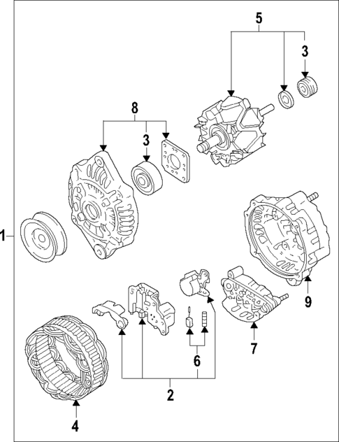 Alternator for 2012 Mazda 3 #0
