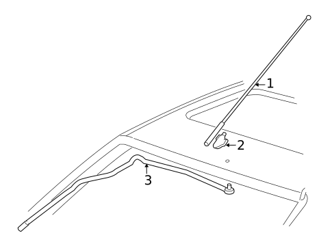 Antenna & Radio for 2004 Ford Focus #0