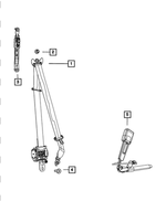 6509460AA - Restraints: Hex Nut for Mopar Image