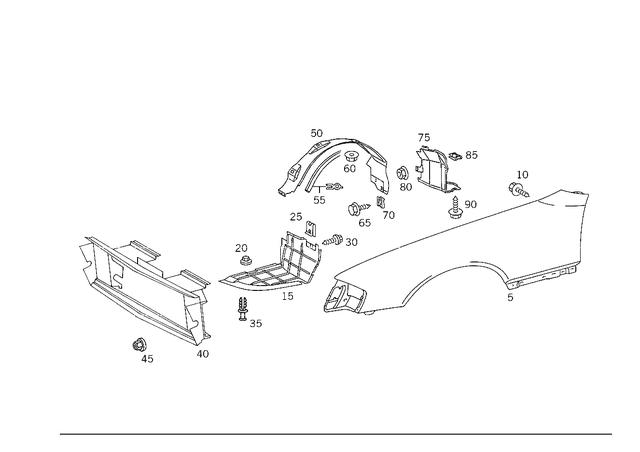 1298841335 - : Partition for Mercedes-Benz Image