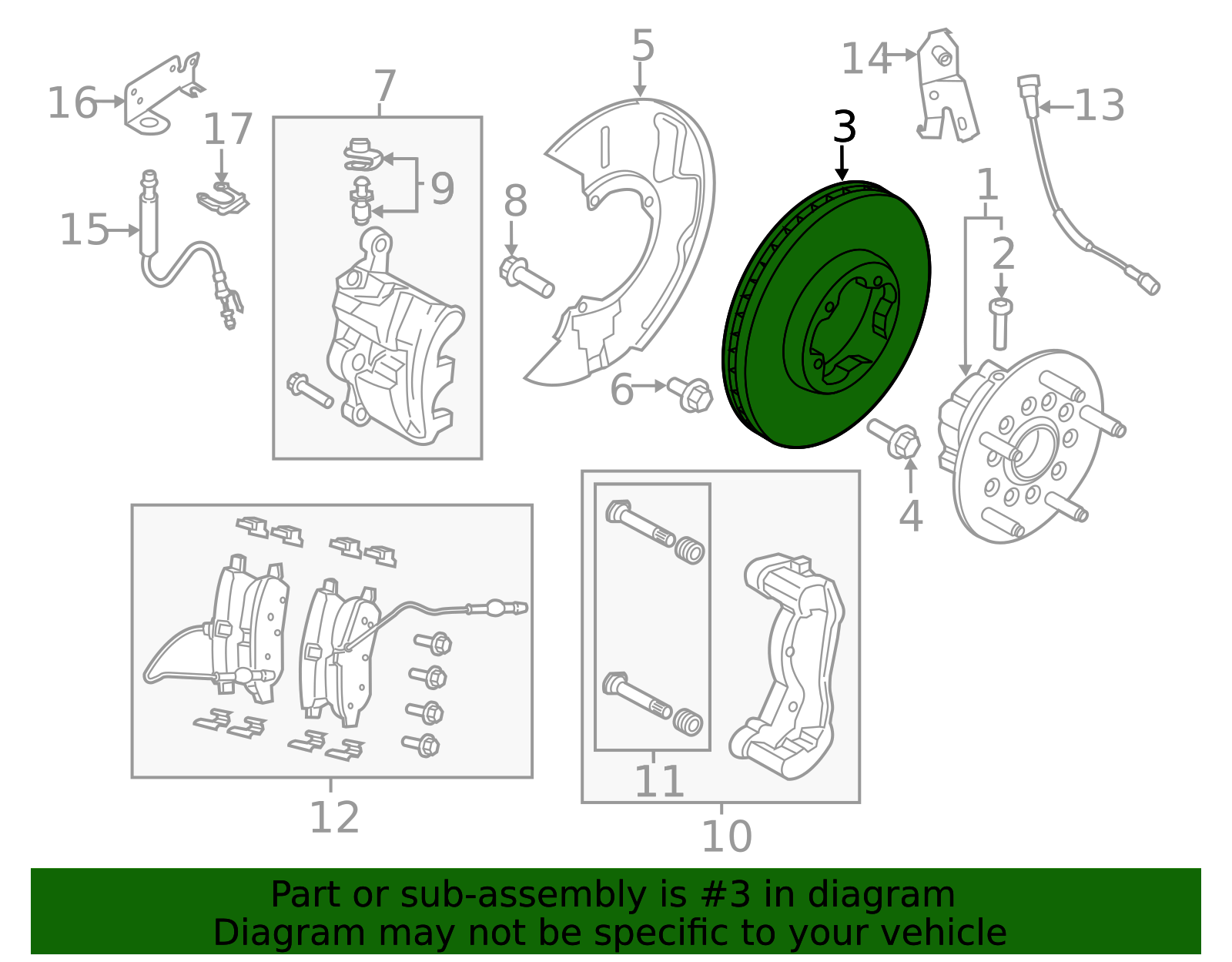 BRRF-458 - Rotor Assembly - Brake 2017-2026 Ford | Ford OEM Direct
