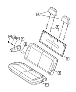 1CF661J3AA - Interior Trim: Cushion Cover And Pad for Mopar Image