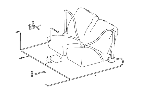 Belt Locking Retractor for 1984 Mercedes-Benz 380SL #0