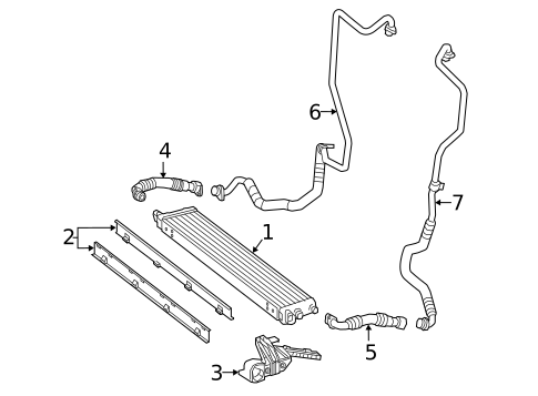 Oil Cooler for 2018 Mercedes-Benz GLE63 AMG S #0