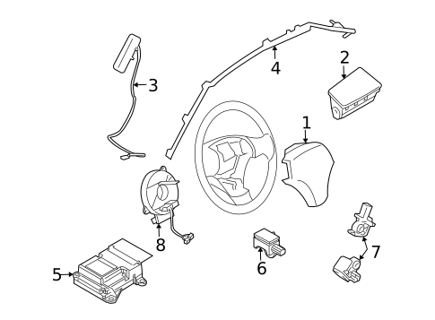Air Bag Components for 2012 Mazda 3 #0