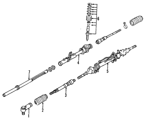P/S Pump & Hoses for 1997 Ford Aspire #0