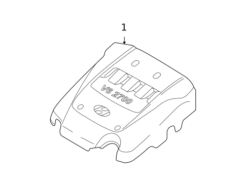 Engine Appearance Cover for 2007 Hyundai Tucson #0