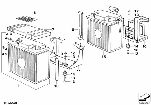 Battery with Bracket for 1984 BMW-Motorrad R 80 ST #0