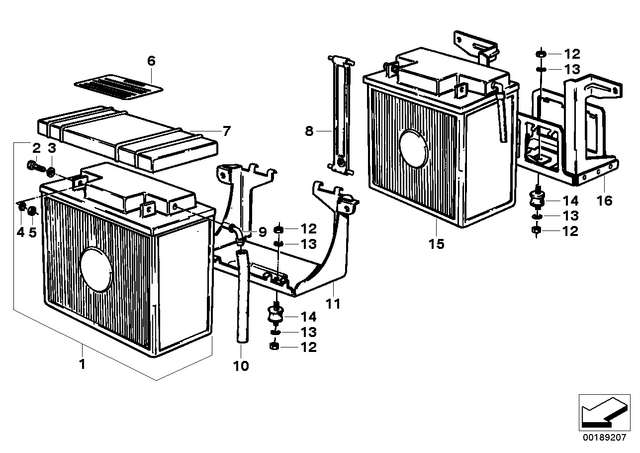 61211243302 - : Battery Hold Down for BMW-Motorrad Image