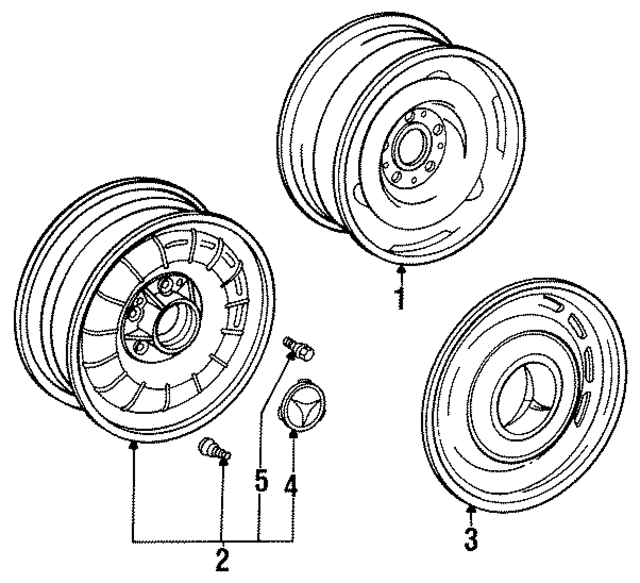1074000025 - : Wheel Cap for Mercedes-Benz Image