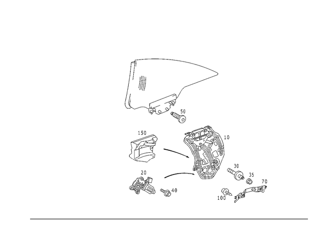 1299910112 - Windows: Threaded Pin for Mercedes-Benz Image image