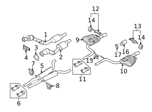 Exhaust Components for 2005 Audi A6 Quattro #0