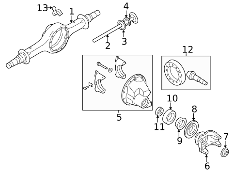 Axle Housing for 2009 Ford F-450 Super Duty #0