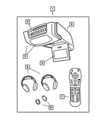 82207242 - Mopar Accessories - Component Parts: Monitor With Dvd Media System for Mopar Image