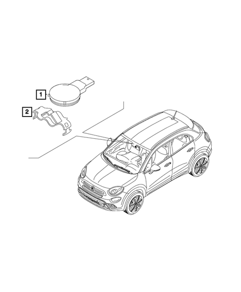 Sensors for 2021 Fiat 500X #7