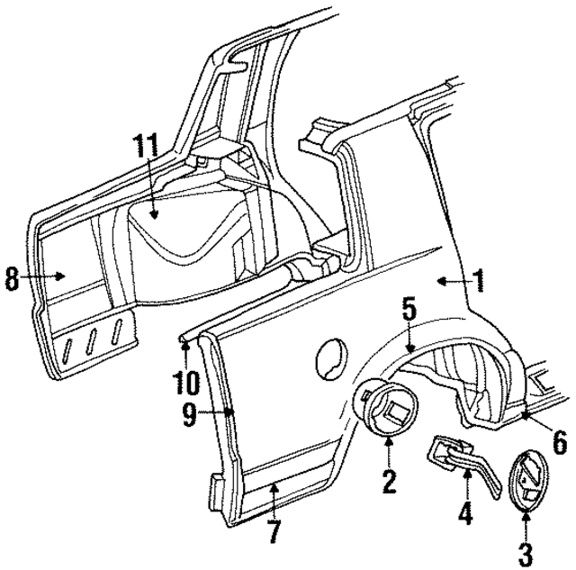 5253720 - Body: Quarter Panel for Mopar Image