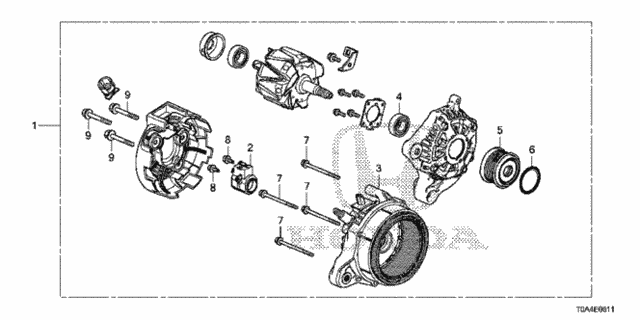 Alternator (Denso) ('15-) for 2016 Honda CR-V #0