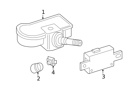 Tire Pressure Monitor Components for 2019 Mercedes-Benz G 63 AMG&reg; #0