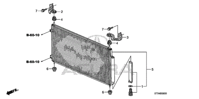 A/C Condenser for 2008 Acura MDX #0