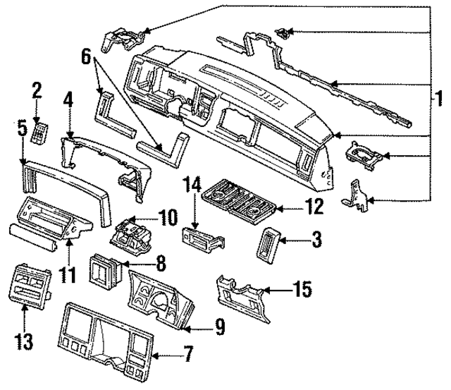12548313 - Body: Instrument Panel for GM Image