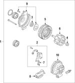 LFY818300R00 - : Alternator for Mazda: 6 Image